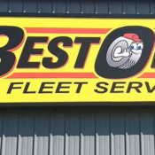 Best One Fleet Service Back Lit Flex Face Sign Best One Fleet Service Back Lit Flex Face Sign