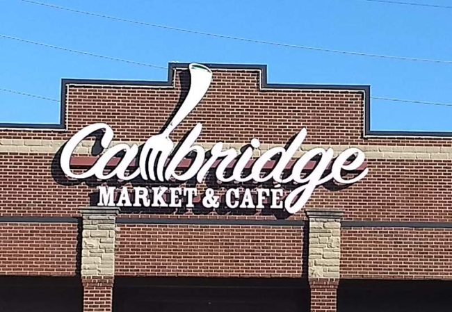Cambridge Market Channel Letters Commercial Sign