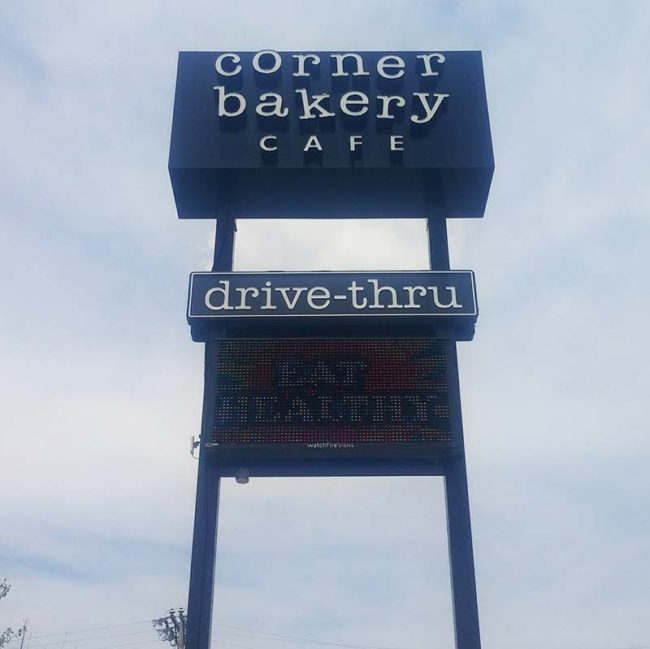 Corner Baker Commercial Pole Sign