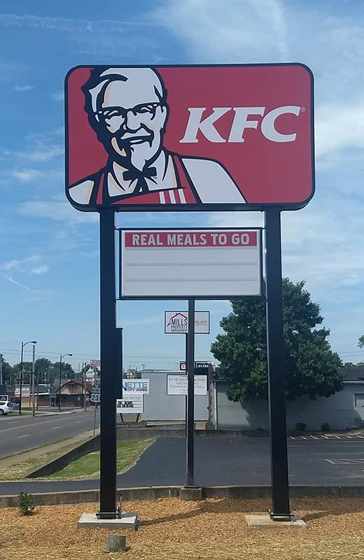 KFC Pole Sign System