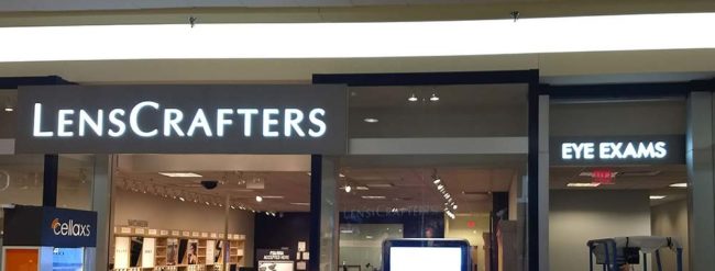 Lens Crafters Back-Lit Multiple Installation Signage