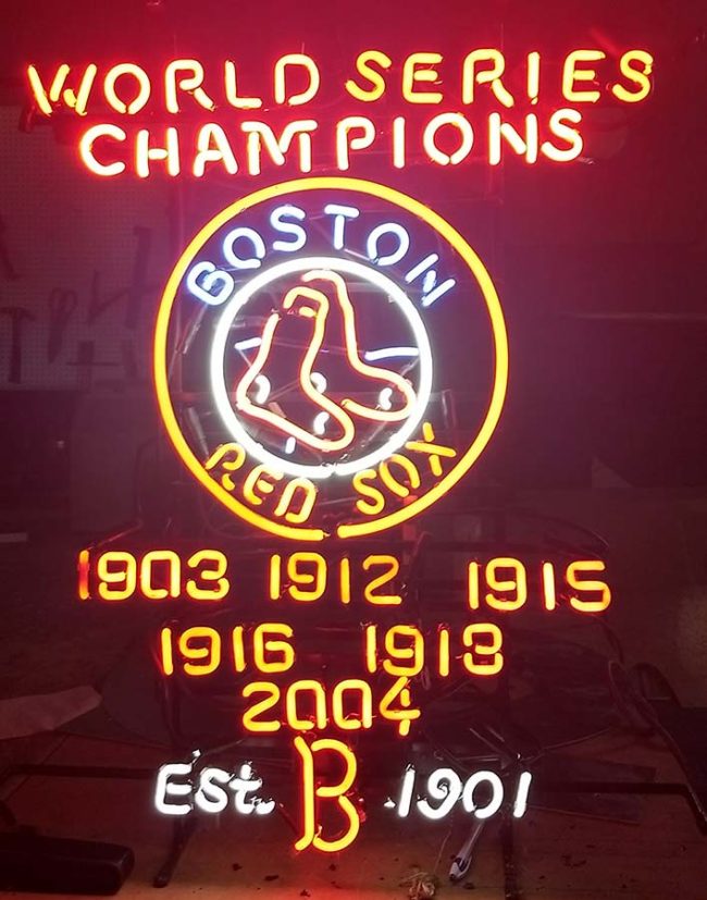 Red Sox Neon Personal Sign