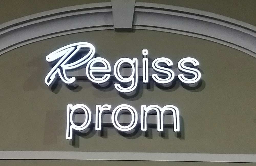 Regis Prom Channel Letters