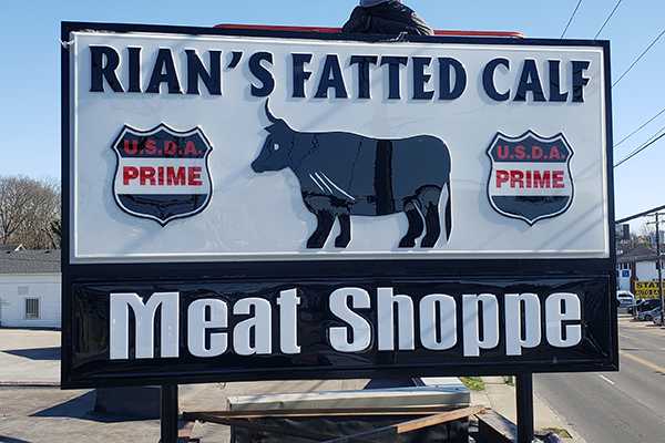 Rians Fatted Calf Backlit Sign