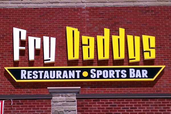 Fry Daddys Back-Lit Channel Letters Commercial Signage