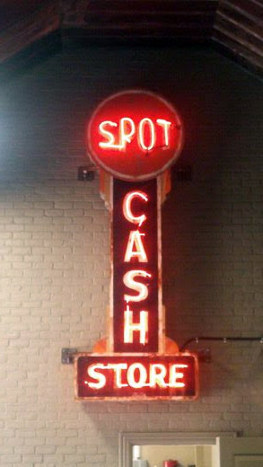 Spot Cash Neon Sign