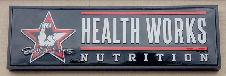Healthworks Nutrition Back-Lit Cabinet Sign
