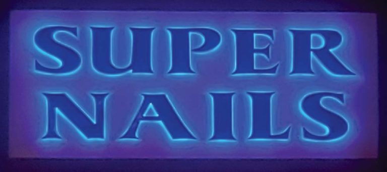 Super Nails Color Changing LED Channel Signage